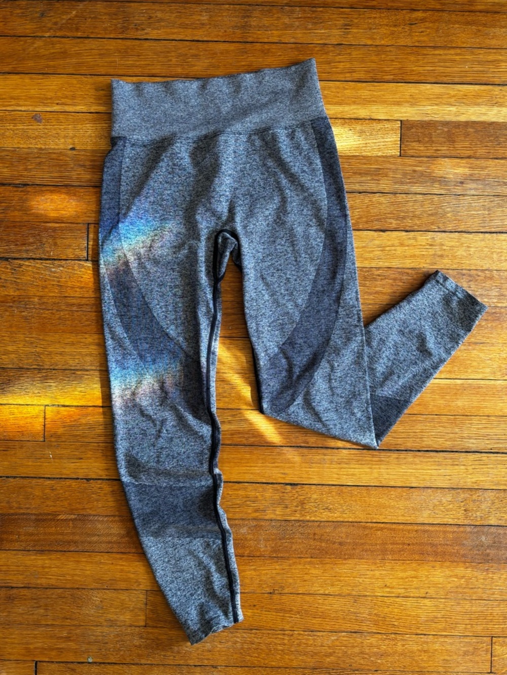 PINK Victoria's Secret Gray Seam-Detail Leggings Medium